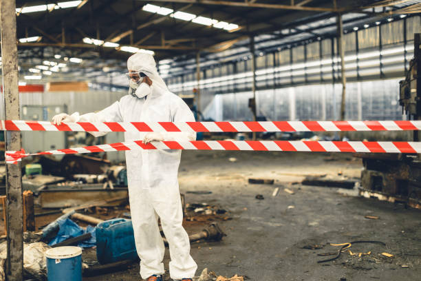 Professional Biohazard technician working in Brookfield, OH